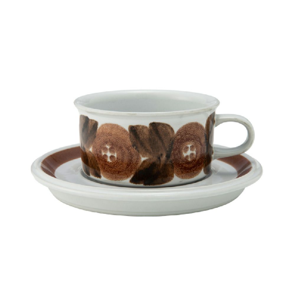 【1点限り】北欧ヴィンテージ アラビア（ARABIA） ロスマリン／Rosmarin ティーカップ＆ソーサー