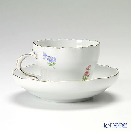 マイセン（Meissen） ビンテージフラワー2 コーヒーカップ＆ソーサー 200ml スミレ 04c004／00582