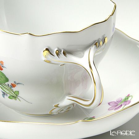 マイセン（Meissen） ビンテージフラワー2 コーヒーカップ＆ソーサー 200ml スミレ 04c004／00582