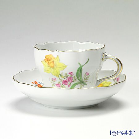 マイセン（Meissen） ビンテージフラワー2 コーヒーカップ＆ソーサー 200ml スイセン 04c005／00582