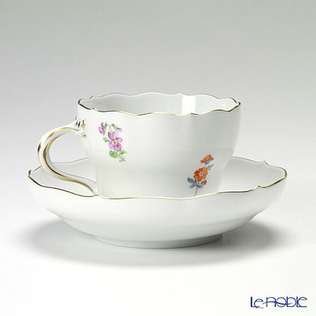 マイセン（Meissen） ビンテージフラワー2 コーヒーカップ＆ソーサー 200ml スイセン 04c005／00582