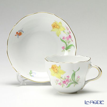 マイセン（Meissen） ビンテージフラワー2 コーヒーカップ＆ソーサー 200ml スイセン 04c005／00582