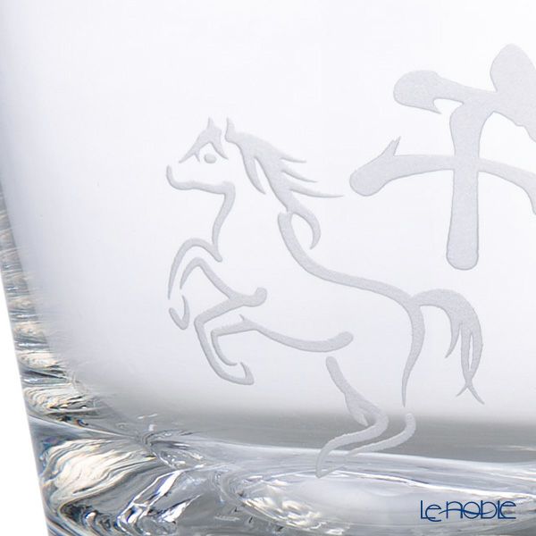 【伝統工芸】田島硝子 富士山グラス ロックグラス 270ml 干支 2026年 午（うま）風呂敷付