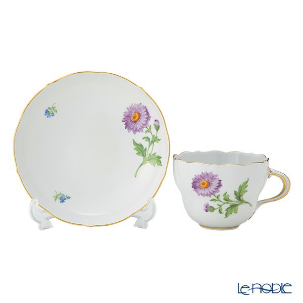 マイセン（Meissen） ベーシックフラワー（一つ花） 030110／00582／03 コーヒーカップ＆ソーサー 200ml Motiv No.03 アスター