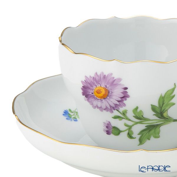 マイセン（Meissen） ベーシックフラワー（一つ花） 030110／00582／03 コーヒーカップ＆ソーサー 200ml Motiv No.03 アスター