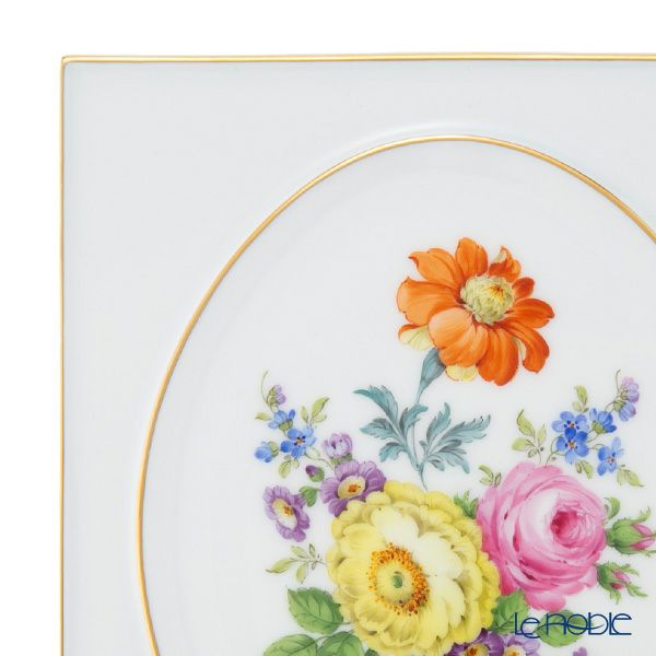 マイセン（Meissen） ベーシックフラワー（五つ花） 陶板 18×15cm ロサ・ガリカ 100110／53n32／28