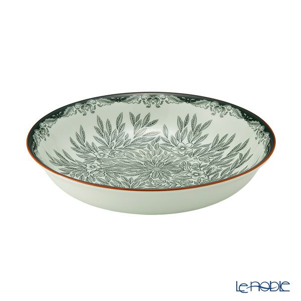 ロールストランド オスティンディア フローリス／フロリス グリーン ディーププレート 22cm 1074224