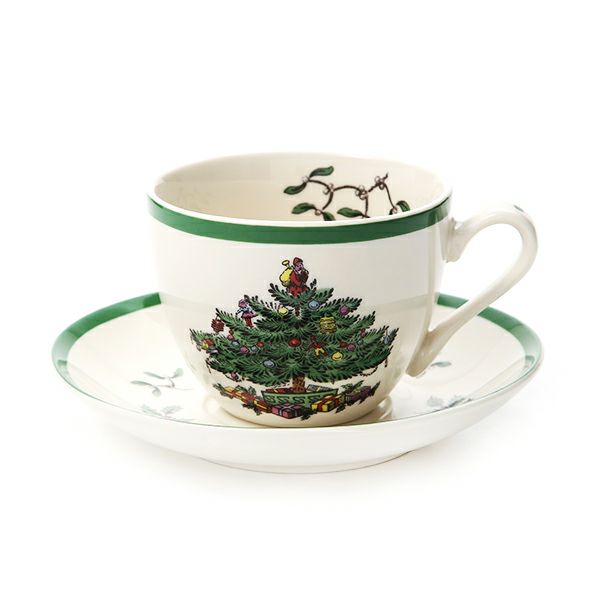 スポード クリスマスツリー ティーカップ＆ソーサー 200ml