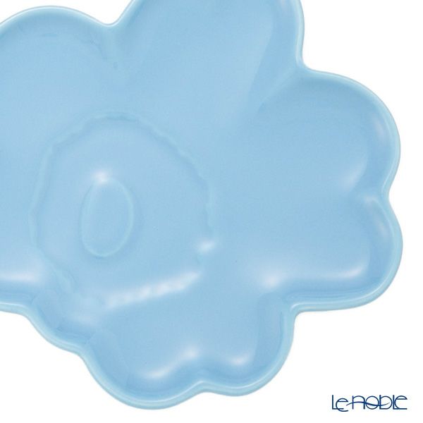 マリメッコ（marimekko）Unikko ウニッコ／けしの花 プレートセット ライトブルー×ベージュ 13.5cm 074591-580／25AW