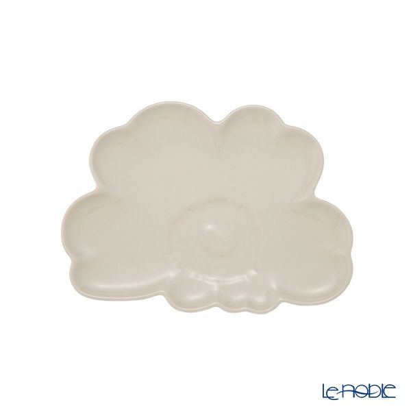 マリメッコ（marimekko）Unikko ウニッコ／けしの花 プレート 19cm ホワイト 074541-980／25AW