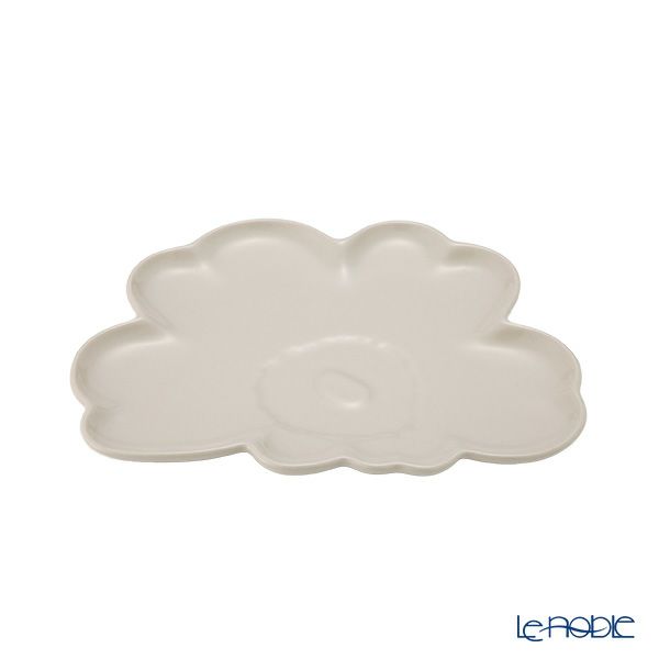 マリメッコ（marimekko）Unikko ウニッコ／けしの花 プレート 19cm ホワイト 074541-980／25AW