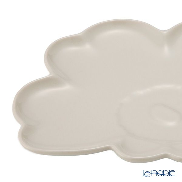 マリメッコ（marimekko）Unikko ウニッコ／けしの花 プレート 19cm ホワイト 074541-980／25AW