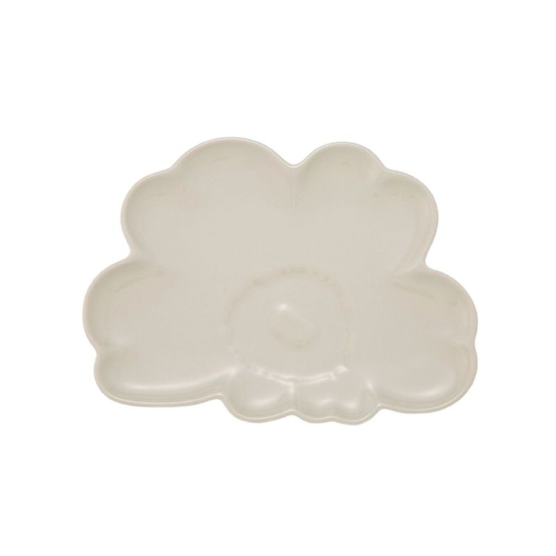 マリメッコ（marimekko）Unikko ウニッコ／けしの花 プレート 19cm ホワイト 074541-980／25AW