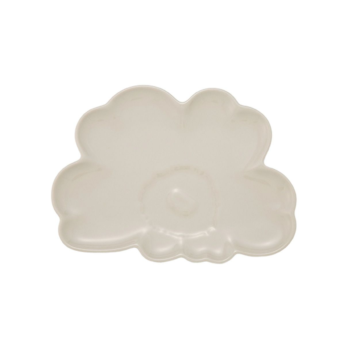 マリメッコ（marimekko）Unikko ウニッコ／けしの花 プレート 19cm ホワイト 074541-980／25AW