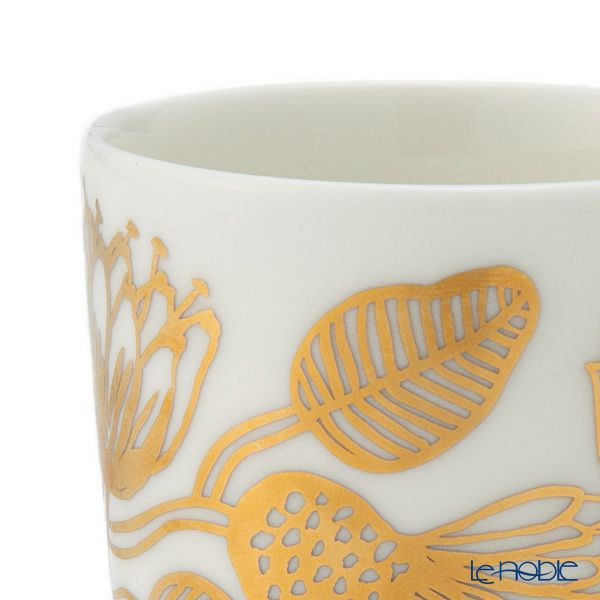 マリメッコ（marimekko） Tiara ティアラ コーヒーカップ 200ml ホワイト×ゴールド 074547-120／25AW