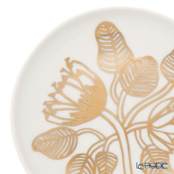マリメッコ（marimekko） Tiara ティアラ プレート 13.5cm ホワイト×ゴールド 074548-120／25AW