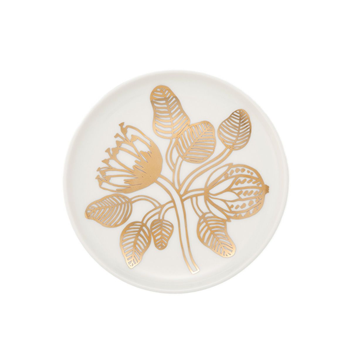 マリメッコ（marimekko） Tiara ティアラ プレート 13.5cm ホワイト×ゴールド 074548-120／25AW