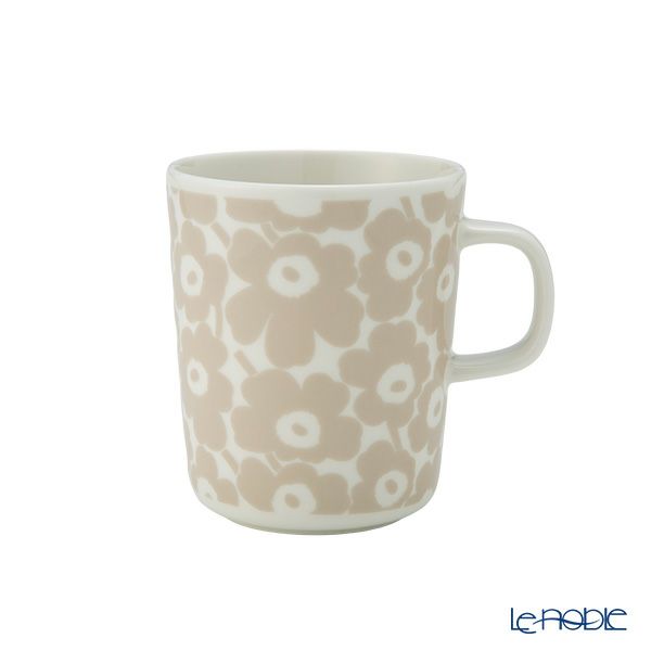 マリメッコ（marimekko） Pikkuinen Unikko ウニッコ マグカップ 250ml ホワイト×ベージュ 074533-120／25AW