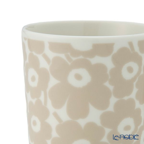 マリメッコ（marimekko） Pikkuinen Unikko ウニッコ マグカップ 250ml ホワイト×ベージュ 074533-120／25AW