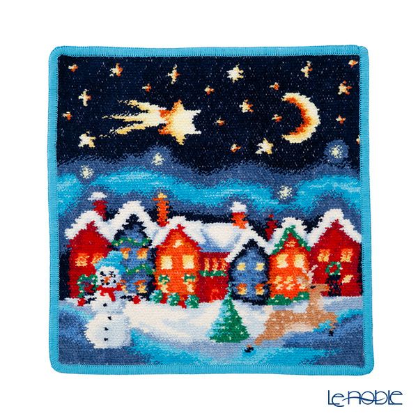 フェイラー ハンドタオル （ハンカチ） クリスマス 2025 ブルー 25×25cm