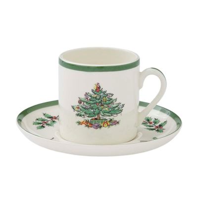 スポード クリスマスツリー エスプレッソカップ＆ソーサー 90ml