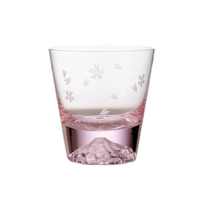 伝統工芸】田島硝子 富士山グラス 桜切子 ロックグラス 270ml TG16-015