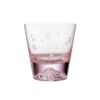 【伝統工芸】田島硝子 富士山グラス 桜切子 桜色 ロックグラス 270ml TG21-015-RPS【木箱入】
