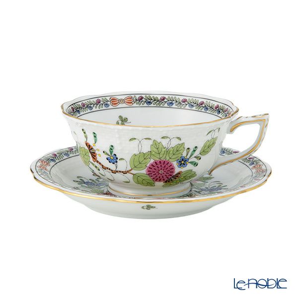 ヘレンド インドの華多彩色 FD ティーカップ＆ソーサー ロウ 200ml 00734-0-00