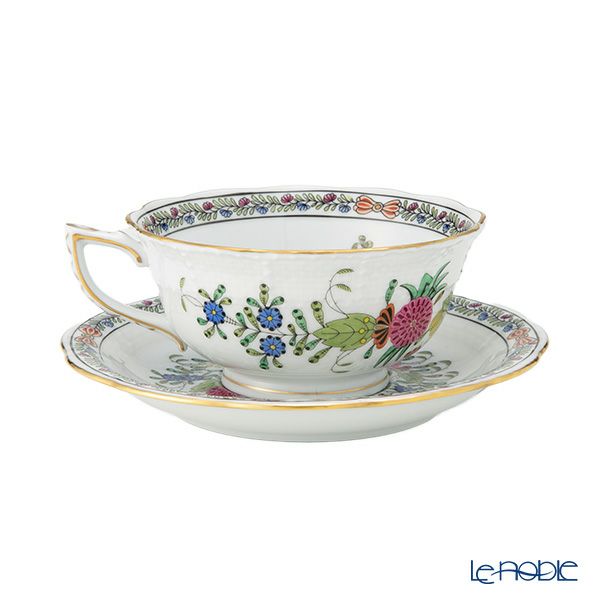 ヘレンド インドの華多彩色 FD ティーカップ＆ソーサー ロウ 200ml 00734-0-00