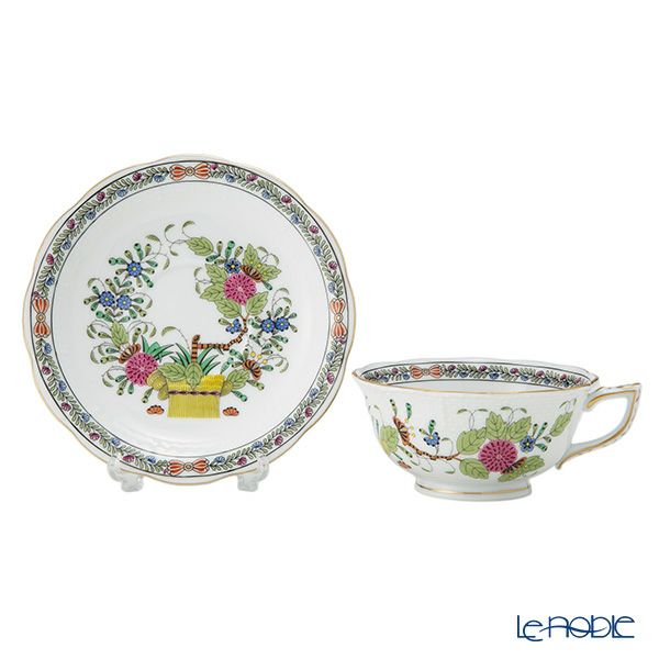 ヘレンド インドの華多彩色 FD ティーカップ＆ソーサー ロウ 200ml 00734-0-00