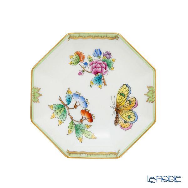 ヘレンド ヴィクトリア・ブーケ VBO 小皿 オクタゴナル 11cm 04307-1-00