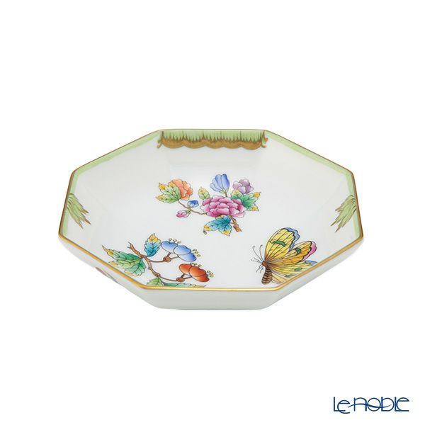 ヘレンド ヴィクトリア・ブーケ VBO 小皿 オクタゴナル 11cm 04307-1-00
