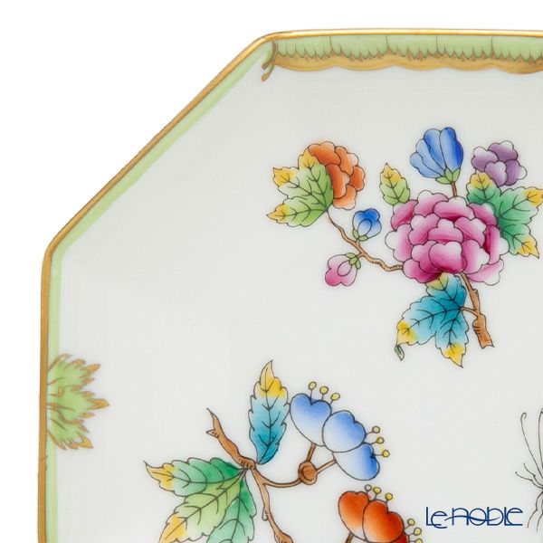 ヘレンド ヴィクトリア・ブーケ VBO 小皿 オクタゴナル 11cm 04307-1-00