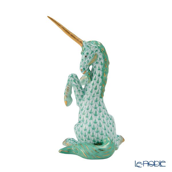 ヘレンド ヘレンド人形 VHV ユニコーン エカイユグリーン 15360-0-00