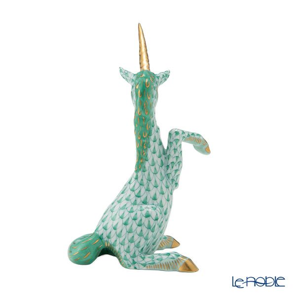 ヘレンド ヘレンド人形 VHV ユニコーン エカイユグリーン 15360-0-00