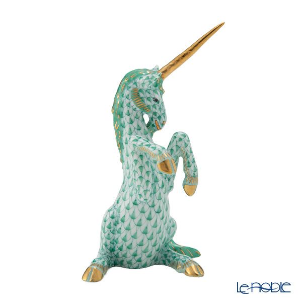 ヘレンド ヘレンド人形 VHV ユニコーン エカイユグリーン 15360-0-00