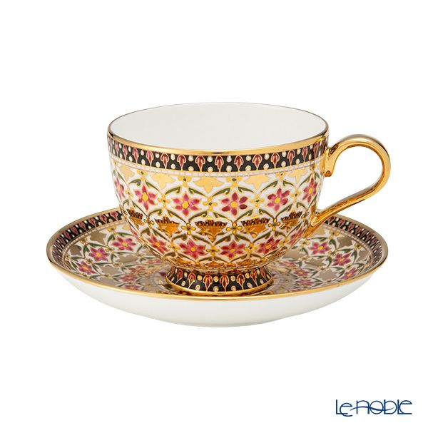 ブランベンジャロン工房 ティーカップ＆ソーサー ピクンプームゴールドピンク