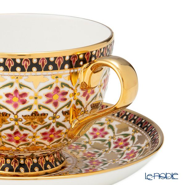 ブランベンジャロン工房 ティーカップ＆ソーサー ピクンプームゴールドピンク