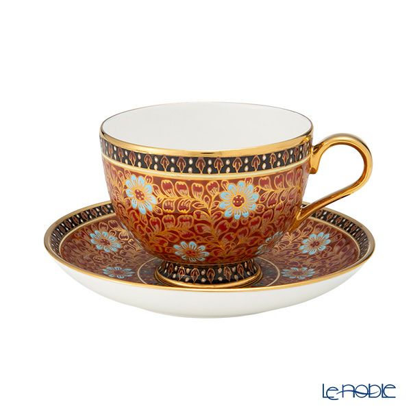 ブランベンジャロン工房 ティーカップ＆ソーサー チャックリーメタリックハニー