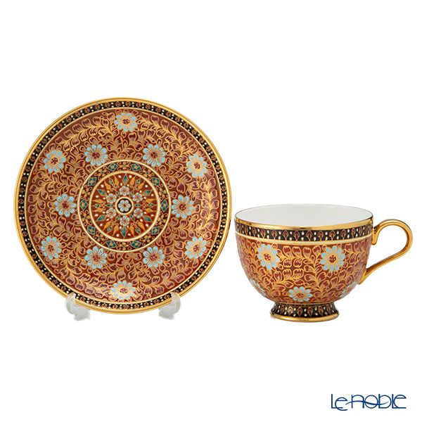 ブランベンジャロン工房 ティーカップ＆ソーサー チャックリーメタリックハニー