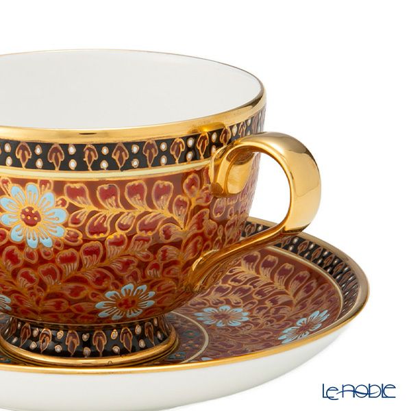 ブランベンジャロン工房 ティーカップ＆ソーサー チャックリーメタリックハニー