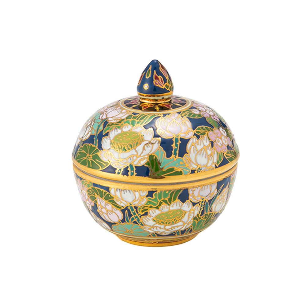 ブランベンジャロン工房 小物入れ ハーフパターンダークブルー