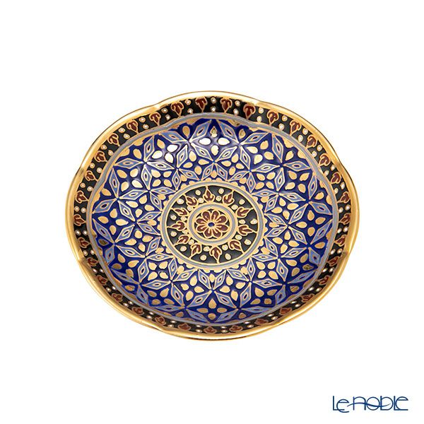 ブランベンジャロン工房 ミニプレート ピクンブルーゴールド