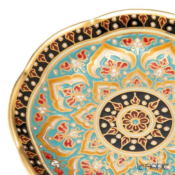 ブランベンジャロン工房 ミニプレート フレーク ダークグリーン