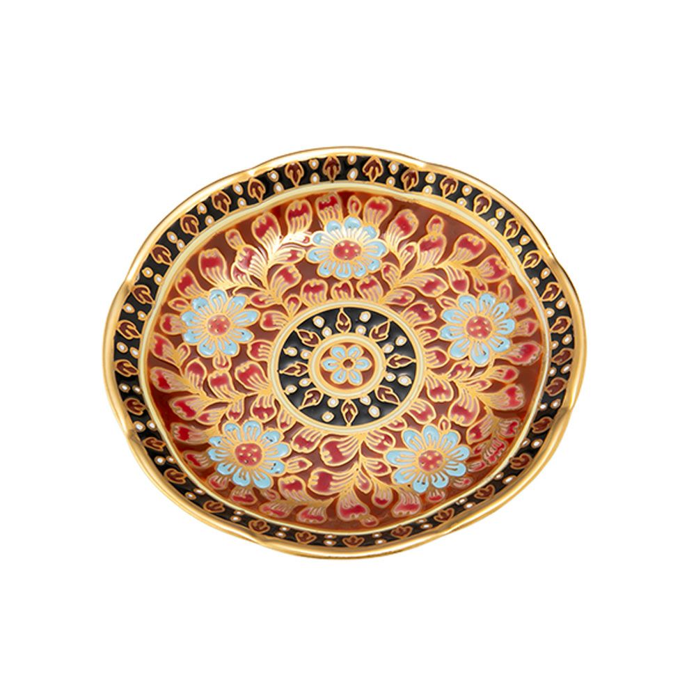 ブランベンジャロン工房 ミニプレート チャックリーメタリックハニー