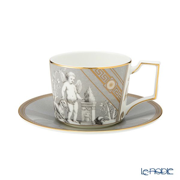 ウェッジウッド（Wedgwood） ルネッサンスグレー ティーカップ＆ソーサー 250ml アクセント