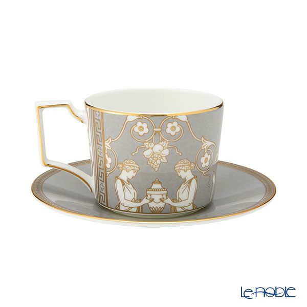ウェッジウッド（Wedgwood） ルネッサンスグレー ティーカップ＆ソーサー 250ml アクセント