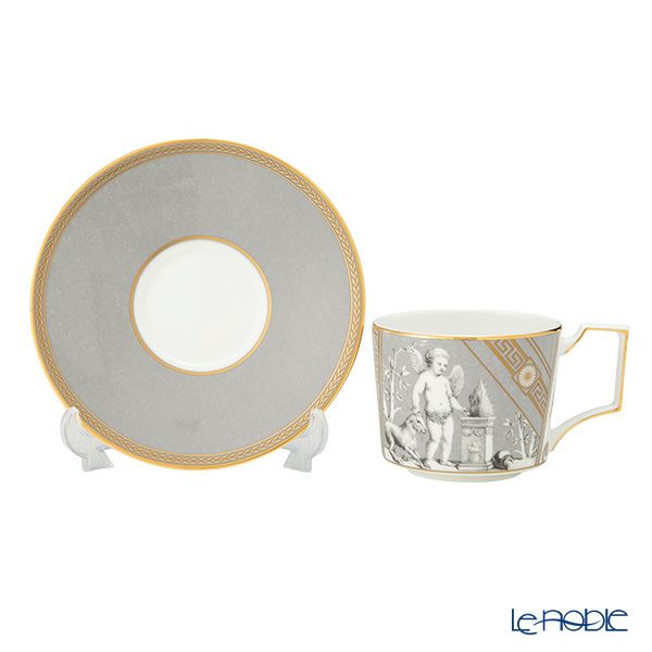 ウェッジウッド（Wedgwood） ルネッサンスグレー ティーカップ＆ソーサー 250ml アクセント