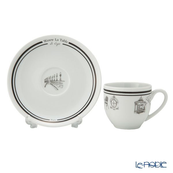 ワオ・ラ・ターブル パリ×パリ コーヒーカップ＆ソーサー 200ml
