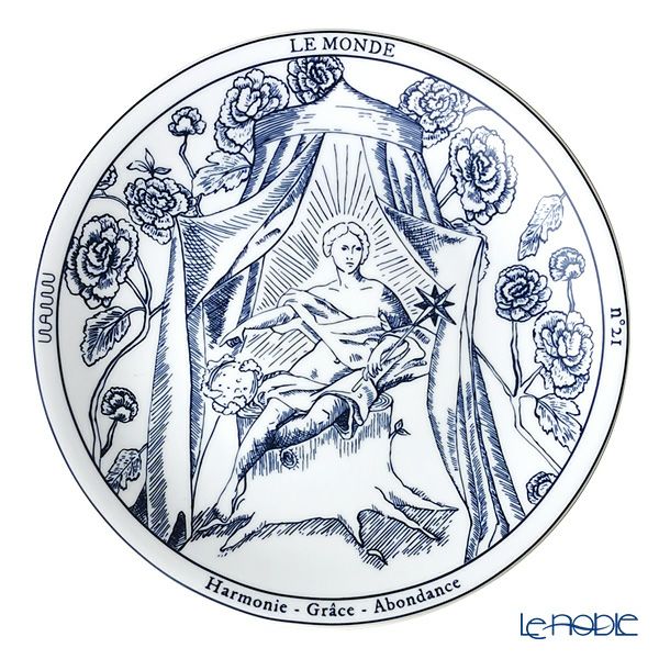 ワオ・ラ・ターブル タロット プレート ワールド 27cm